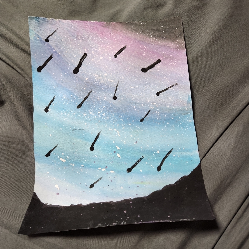Hand painted painting.